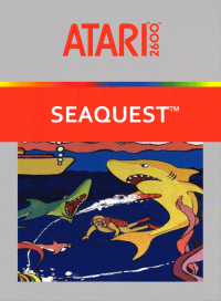 Seaquest Atari 2600  box art
